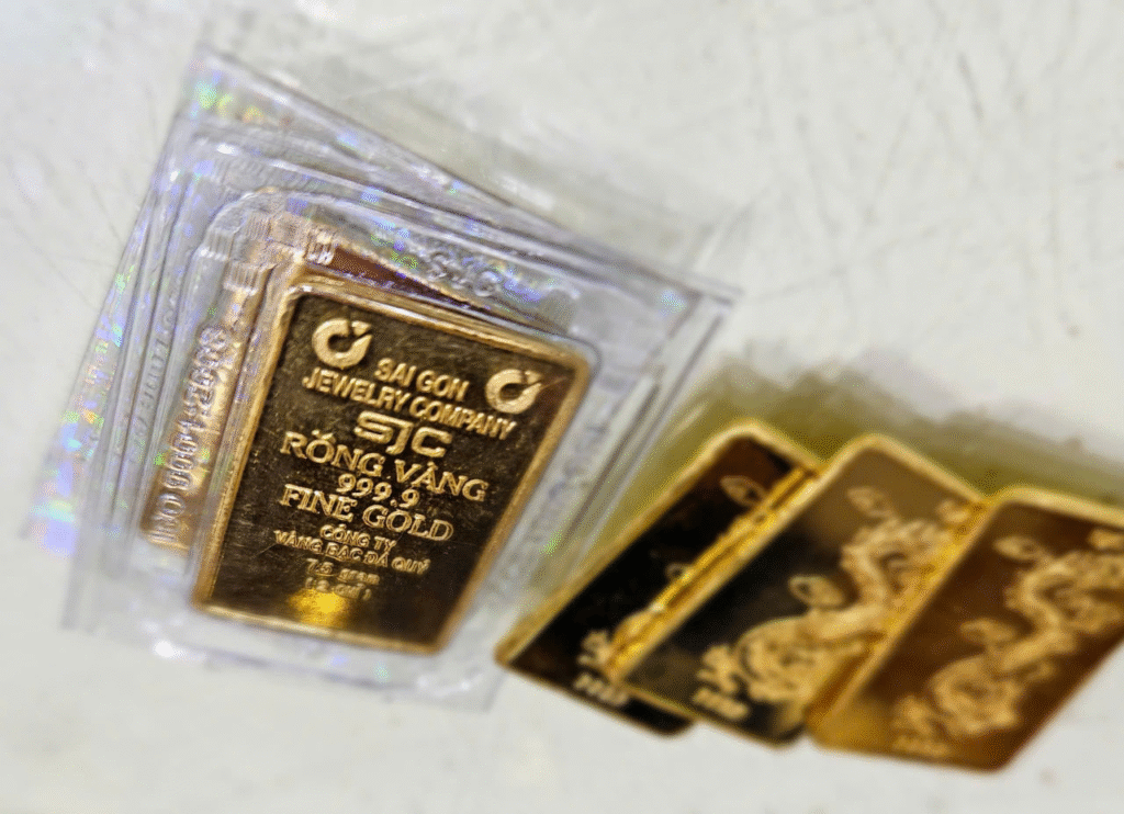 vàng miếng SJC tăng mạnh đầu tháng 9/2025