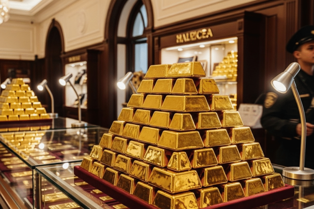 Giá vàng suy yếu sau khi đạt đỉnh phiên 18/09/2025.